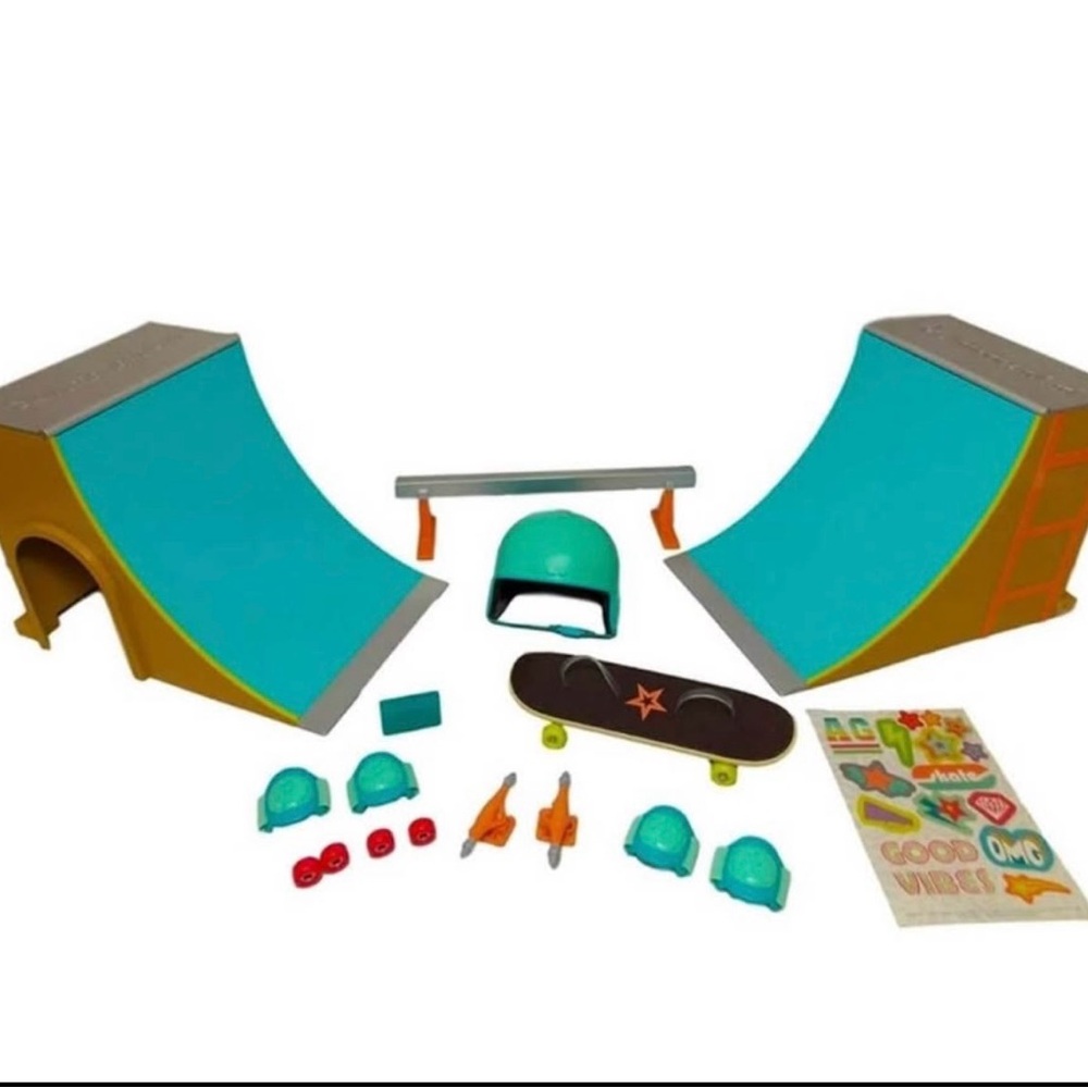 American Girl doll skate park set